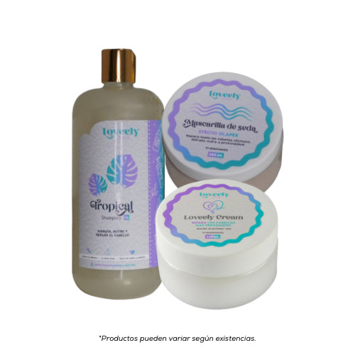 Kit Hidratación, reparación extrema y anti frizz.